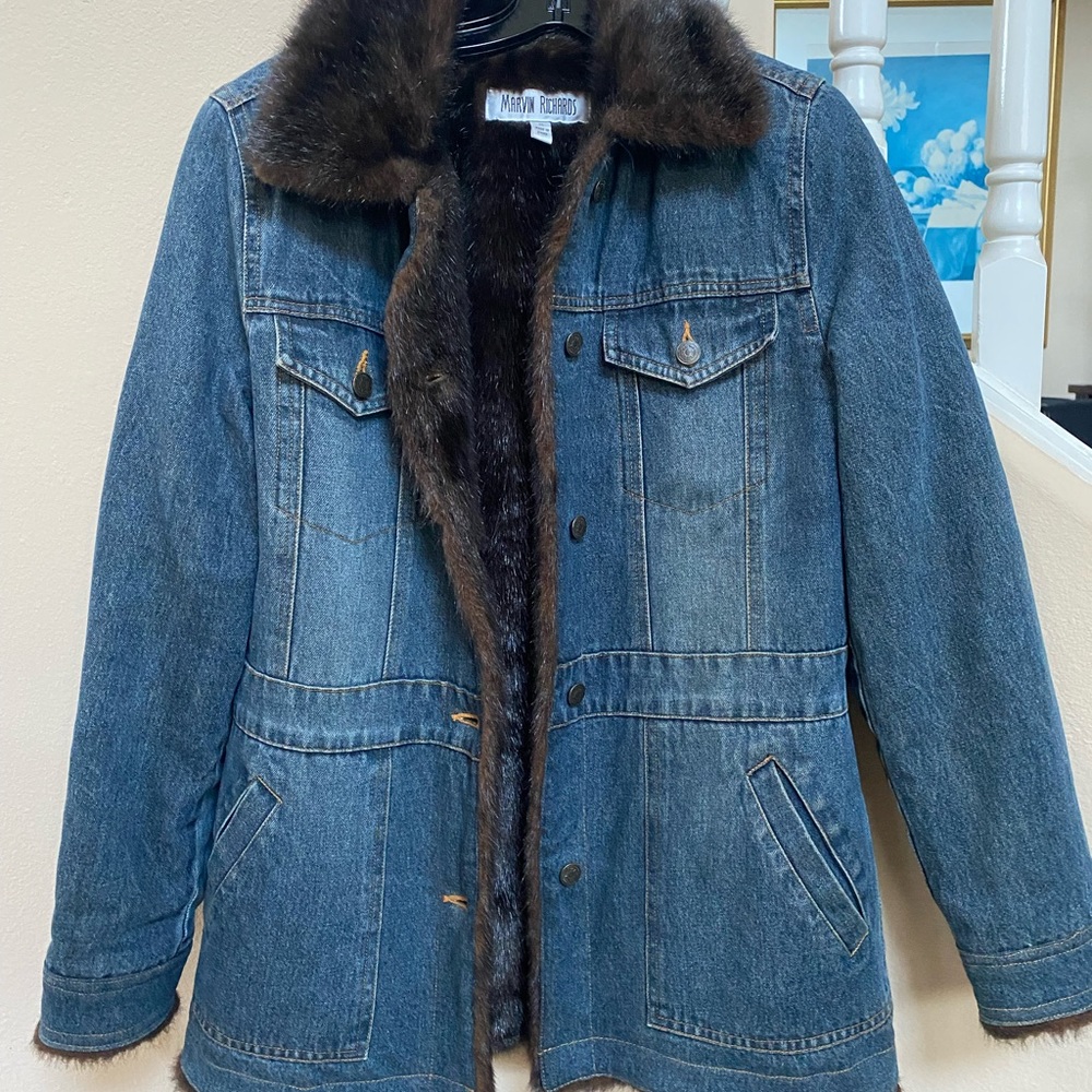 Faux Fur Jean Jacket